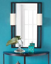 Черное зеркало с бра Дуглас