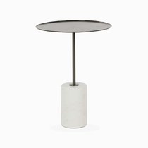 Кофейный столик Brasil 3 диаметр 45, цвет белый/черный - Cosmo