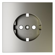 Накладка для розетки с заземлением, S70 шелк