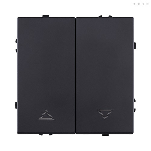 Механизм управления жалюзи 2-клавишный, черный матовый Kollinger Eclipse EC-013BK - Kollinger