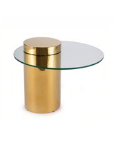 Золотой приставной столик Мартиника - Louvre Home