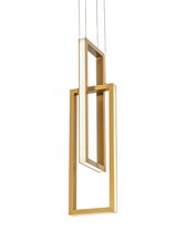 Золотой светодиодный подвес Ульрих, цвет белый - Louvre Home