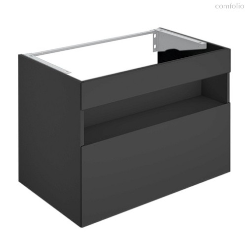 32862970100 STAGELINE Тумба под умывальник 800x625x490 mm,подсветка, розетка + USB/USB-C, 1 выдвижной ящик, сифон 1 1/4 x 32, Вулканит/Вулканит - Keuco