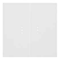 Клавиши двухклавишного выключателя с подсветкой 35612 MW, белый сатин - Rikett