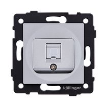 Розетка Ethernet RJ45 Cat.5, серый Kollinger REA-016GY для Aspekt, Eleganz, Reflex - Kollinger