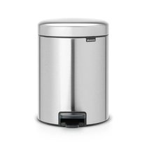 Ведро для мусора с педалью Brabantia NewIcon 5 л, сатинированный хром