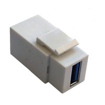 Вставка Keystone с разъемом USB A DATA F-F 147403 WT, белый - Rikett
