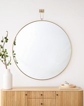 Золотое настенное зеркало Найт, цвет золотой - Louvre Home