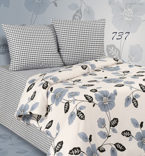 Комплект постельного белья ПА-4-737 Семья Поплин с наволочками 70х70х2 шт. - АльВиТек