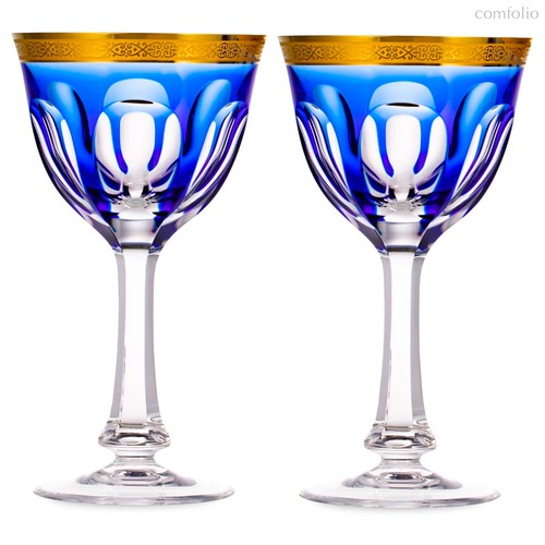Набор бокалов для красного вина Moser Леди Гамильтон 210 мл, 2 шт, голубой, п/к - Moser