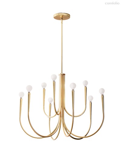 Золотая люстра Свуп, цвет золотой - Louvre Home