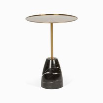 Кофейный столик Brasil 2 диаметр 45, цвет золотой/черный - Cosmo