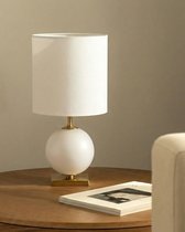 Белая настольная лампа Иветт - М