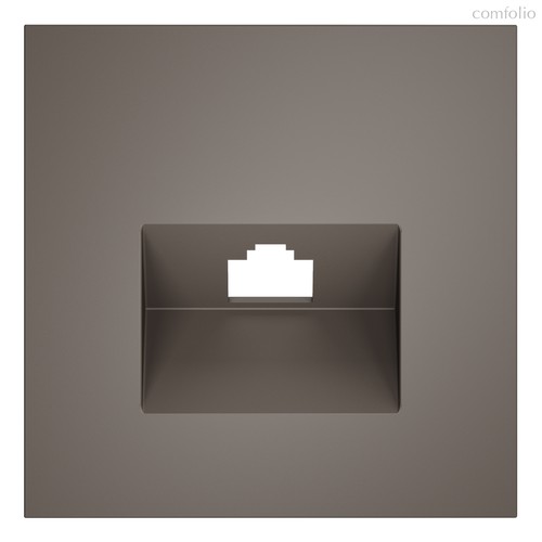 Накладка для розетки компьютерной RJ45 кат.6, S70 капучино - Voltum