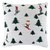 Подушка вязаная с новогодним рисунком Лыжники из коллекции New Year Essential, 45x45 см - Tkano