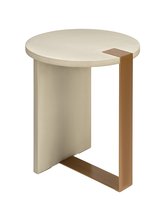 Бежевый приставной столик Дидье