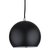 Лампа подвесная Ball, черная матовая, черный шнур - Frandsen