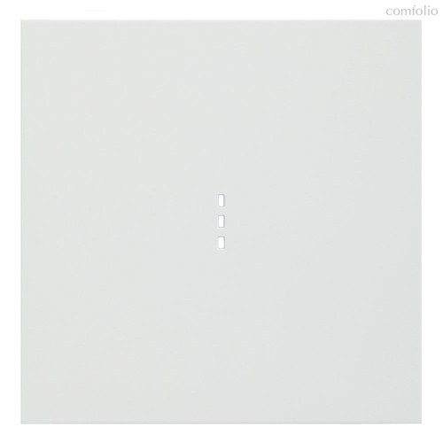 Клавиша одноклавишного выключателя с подсветкой 35602 MW, белый сатин - Rikett