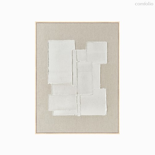 Постер Herald focus 120х90, цвет бежевый/белый - Cosmo