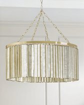 Люстра с подвесами из перламутра Фресно, цвет золотой - Louvre Home