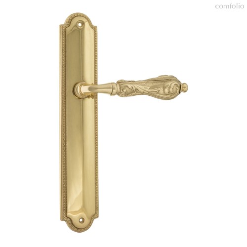 Дверная ручка Venezia Monte Cristo на планке PL98 полированная латунь - Venezia Collezione