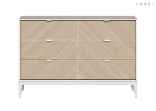 Комод Fjord 6 ящиков (белый) - Ellipse