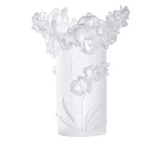 Ваза настольная Decor de table Орхидея 30 см, хрустальное тесто, белая, п/к