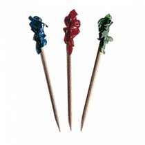 Пика "Цветные" 6,5 см, бамбук, 1000 шт, Garcia de PouИспания - Garcia De Pou