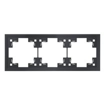 Трехместная рамка классик 35930 MB, черный сатин - Rikett