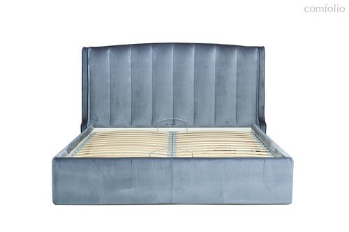 Кровать Одри (Odry) c подъем. мех. вельвет синий Velv-SIN 186x220x120 - Garda Decor