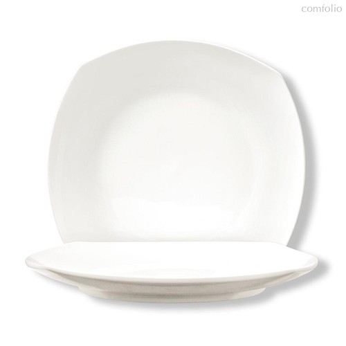 Тарелка квадратная 29,5x29,5 см с закругленным краем - P.L. Proff Cuisine