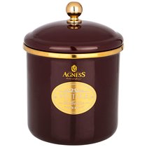 Банка Для Сыпучих Продуктов Agness, Эмалированная, Серия Тюдор 12 Х 12См / 1,2Л