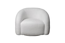 Кресло Монблан (Monblan) поворотное букле белое Hush000 93x90x70см - Garda Decor