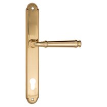 Дверная ручка на планке Fratelli Cattini "FARFALLA" CYL PL01-OLV полированная латунь - Fratelli Cattini