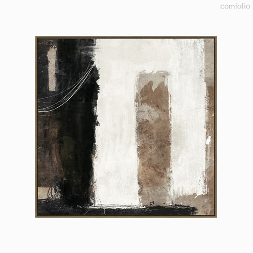 Постер Nebula vertical 120х120, цвет желтый/коричневый - Cosmo