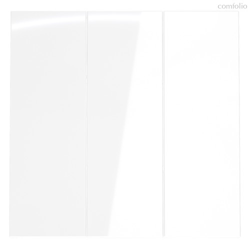 Клавиши для выключателя/переключателя трехклавишного, S70 белый глянцевый - Voltum