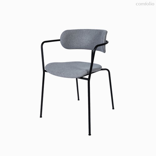 Обеденный стул Pedigree c подлокотниками, цвет серый/черный - Cosmo