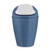 Корзина для мусора с крышкой DEL S Organic 5 л синяя - Koziol
