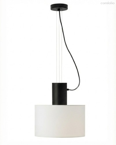 Чёрный подвесной светильник Дензел, цвет белый - Louvre Home