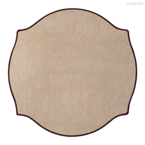 Салфетка сервировочная Etica, ?38 см, бежево-розовая - Liberty Jones