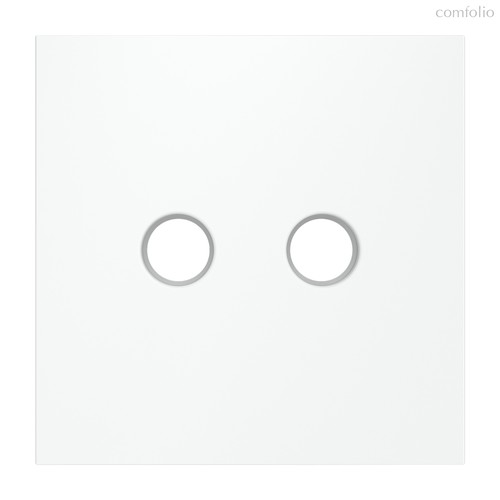 Накладка для розетки телевизионной оконечной TV+SAT, S70 белый матовый - Voltum