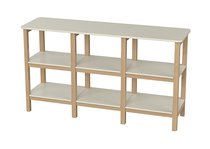 Стеллаж Classic низкий (молочный) - Ellipse