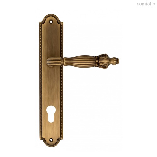 Дверная ручка Venezia Olimpo CYL на планке PL98 матовая бронза - Venezia Collezione