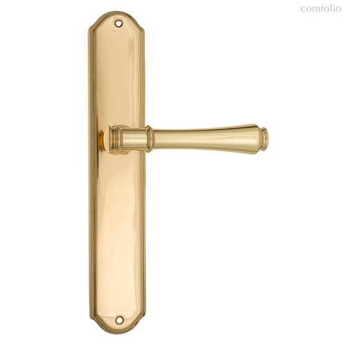 Дверная ручка Venezia Callisto на планке PL02 полированная латунь - Venezia Collezione