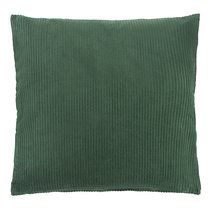 Чехол на подушку фактурный из хлопкового бархата зеленого цвета из коллекции Essential, 45х45 см - Tkano