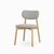 Обеденный стул Laurence, цвет бежевый/серый - Cosmo
