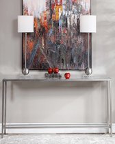 Серебряная консоль Уитман, цвет серебряный - Louvre Home