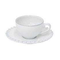 Кофейная пара Pearl White PECS05-WHI(PECS05-02202F), цвет белый - Costa Nova