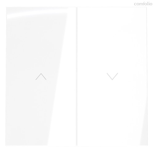 Клавиши для выключателя жалюзи, S70 белый глянцевый - Voltum