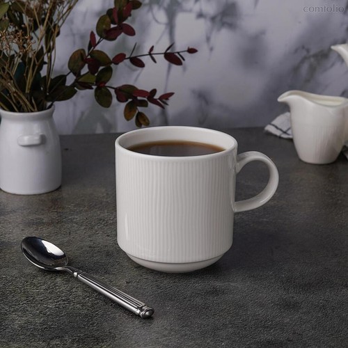 Кружка 370 мл белая d 8,5 см h9,1 см Neo Silk Stackable 6шт. - Noble